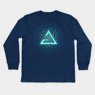 Signs Mandala: Aard Kids Long Sleeve T-Shirt